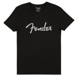 Fender Spaghetti Logo T-Shirt Black Größe M Schwarz