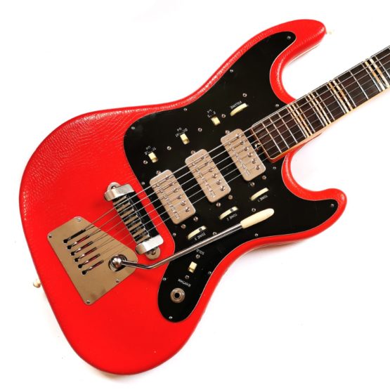 1964 Vintage Hofner 188 Baritone Vinyl Red Guitar